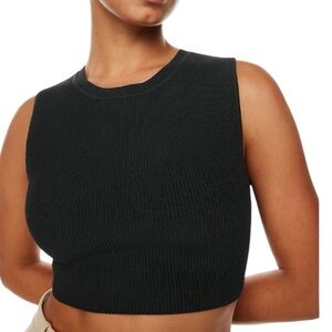 Babaton Sculpt Knit Muscle Cropped Tank